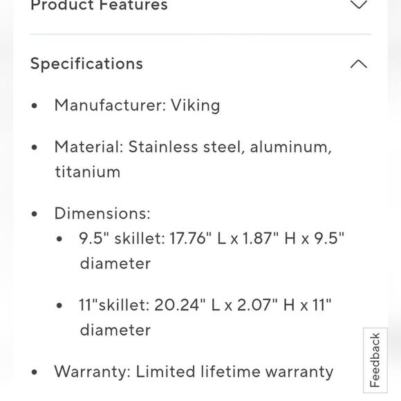 Viking Performance Ti 9.5" & 11" Fry Pan Set - Picture 10 of 13